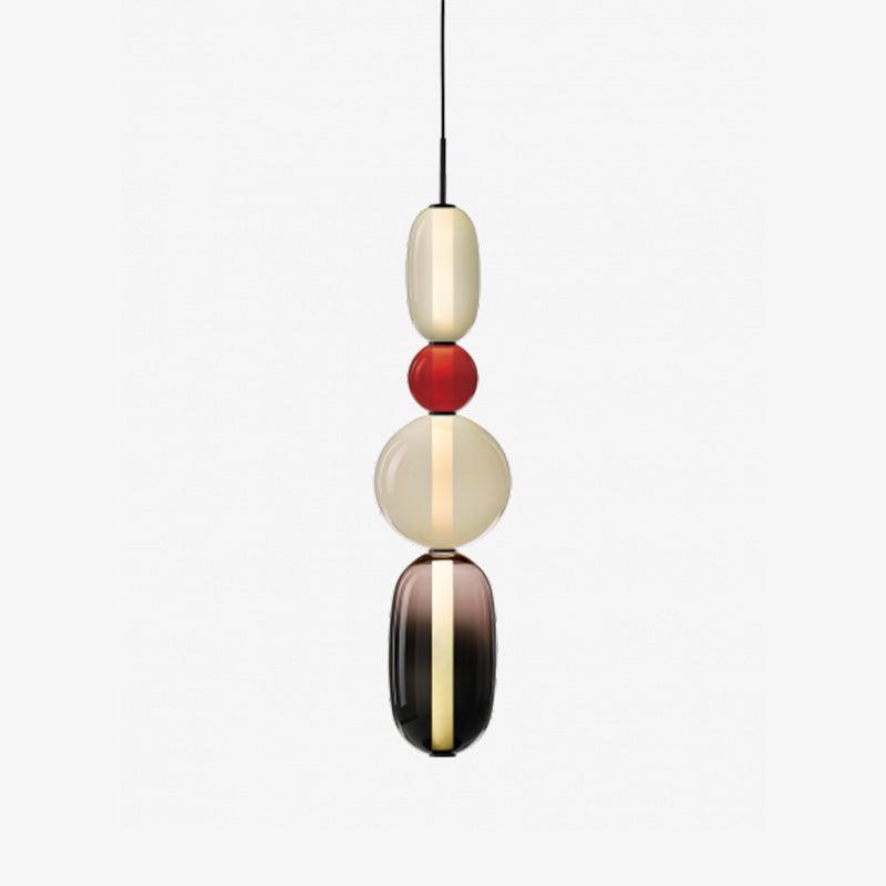 Pendellampe i glass med moderne design 17