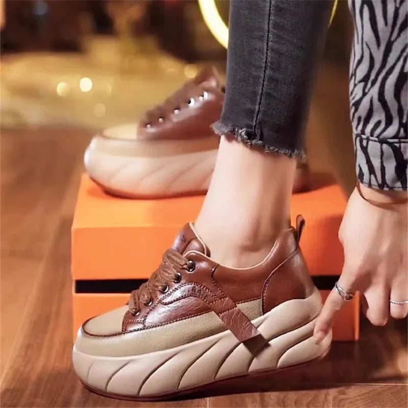 Myke joggesko med tykk såle for kvinner