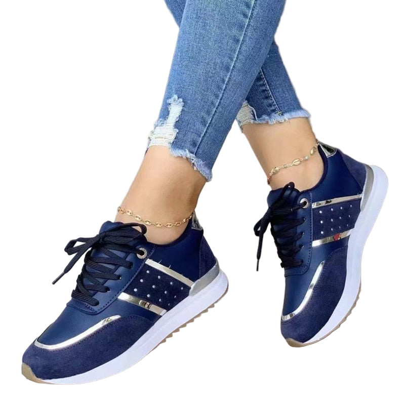 Dame Joggesko Komfortabel PU Design Løpesko Allsidig Stilig 1