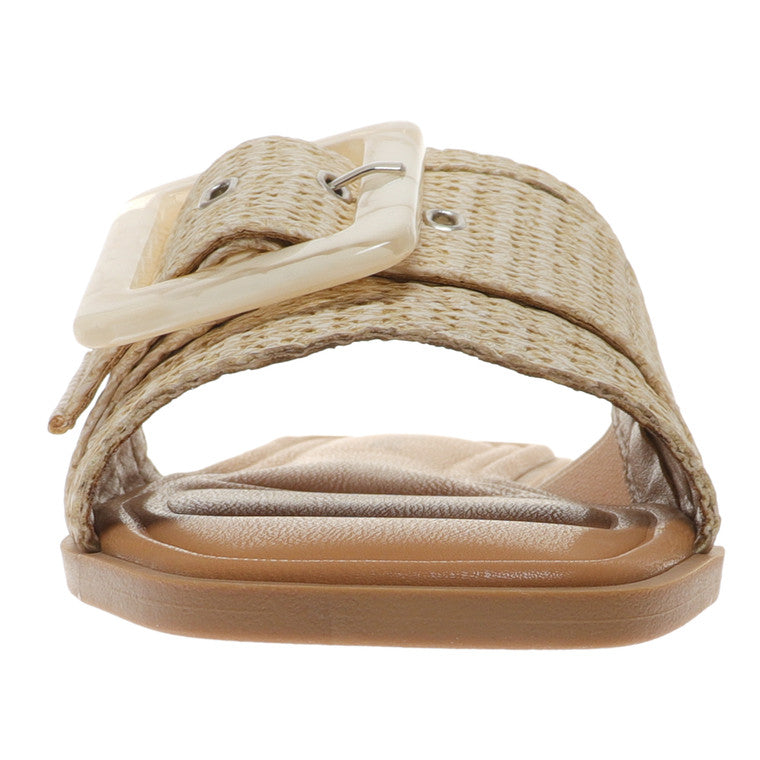 Sandaler for kvinner med spenne i naturlig stil 1