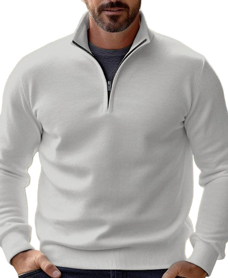 Variant image for Herre Genser Half Zip Komfortabel Bomull-1