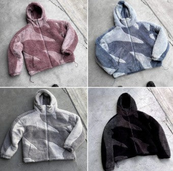 Herre Jakke Lamull med Glidelås Tidløst Design-2