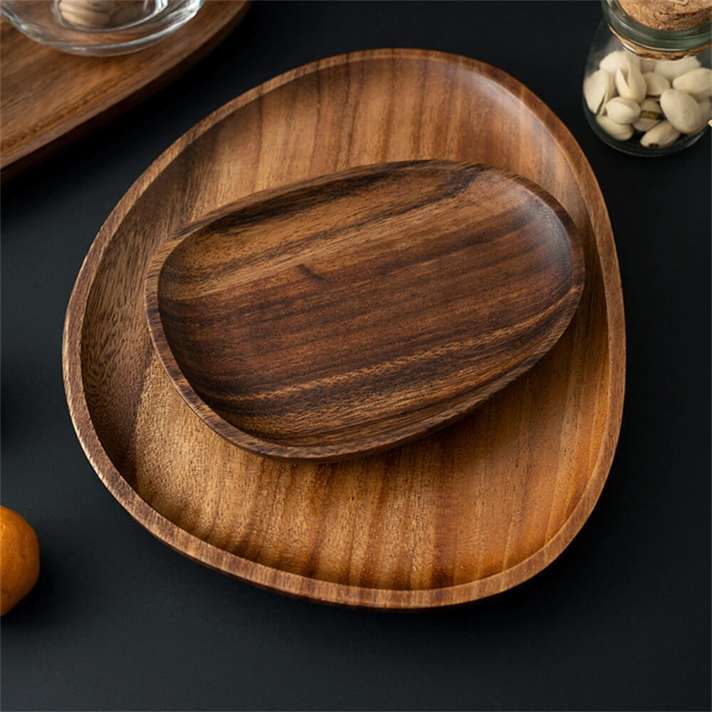 Serveringsbrett Minimalistisk Oval Design for Dekorasjon og Servering 8
