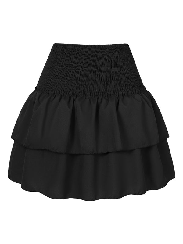 Skjørt Dame A-Linjeet Plisserte Blomsterprint Polyester 8