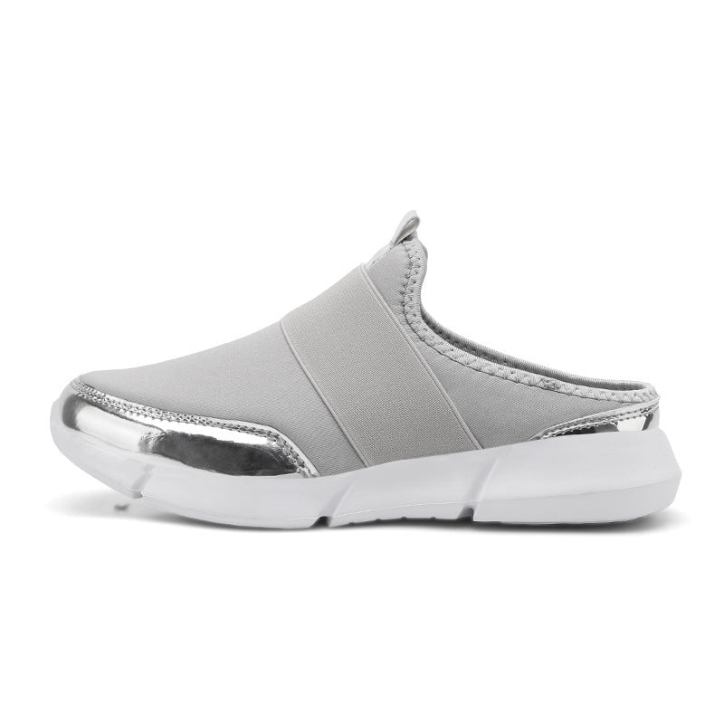 Sko Dame Slip-On Med Elastisk Overdel Moderne Design 7