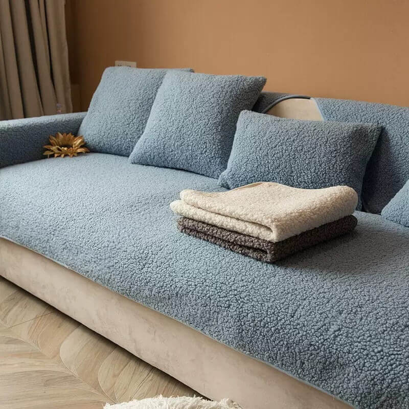 Sofatrekk i Teddy Fleece Myk Tekstur til Hjemmet 9