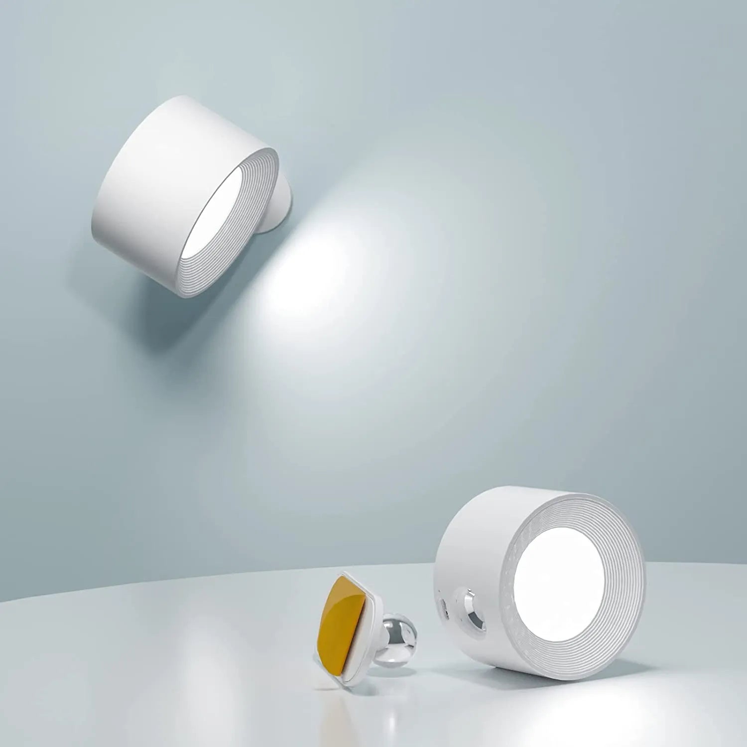 Trådløs Vegglampe for Stue og Soverom - Moderne Leselampe med Magnetisk Festemekanisme 0