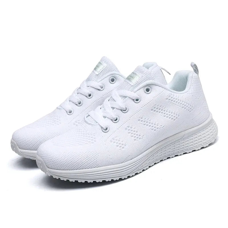 Unisex Fritidssko Pustende Mesh Flate Sneakers 7