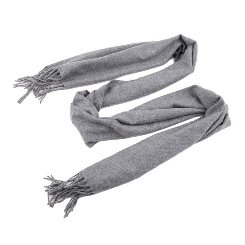 Unisex Langt Skjerf med Frynser Moderne Stil 1