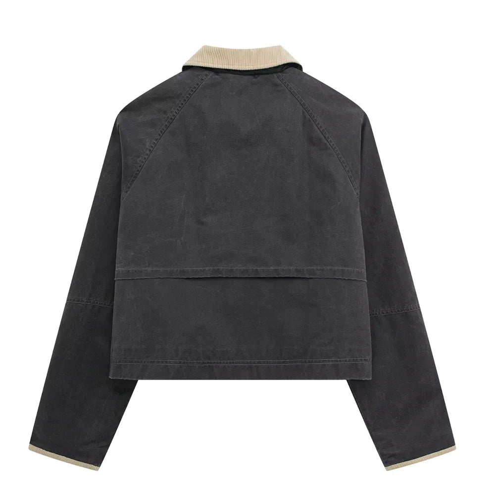 Unisex Oversized Arbeidsjakke Boxy Stil 3