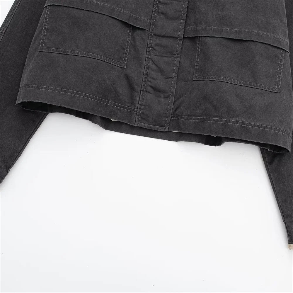 Unisex Oversized Arbeidsjakke Boxy Stil 7