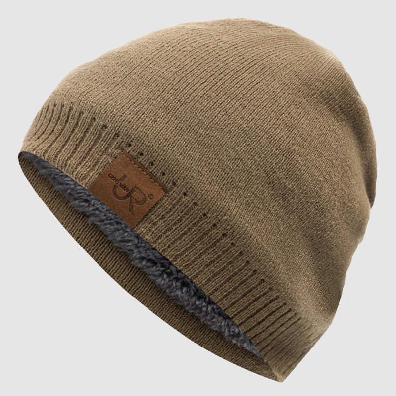 Unisex Ribbestrikket Lue med Fleecefôr 1