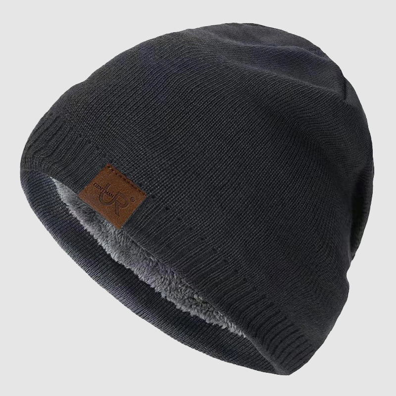 Unisex Ribbestrikket Lue med Fleecefôr 3