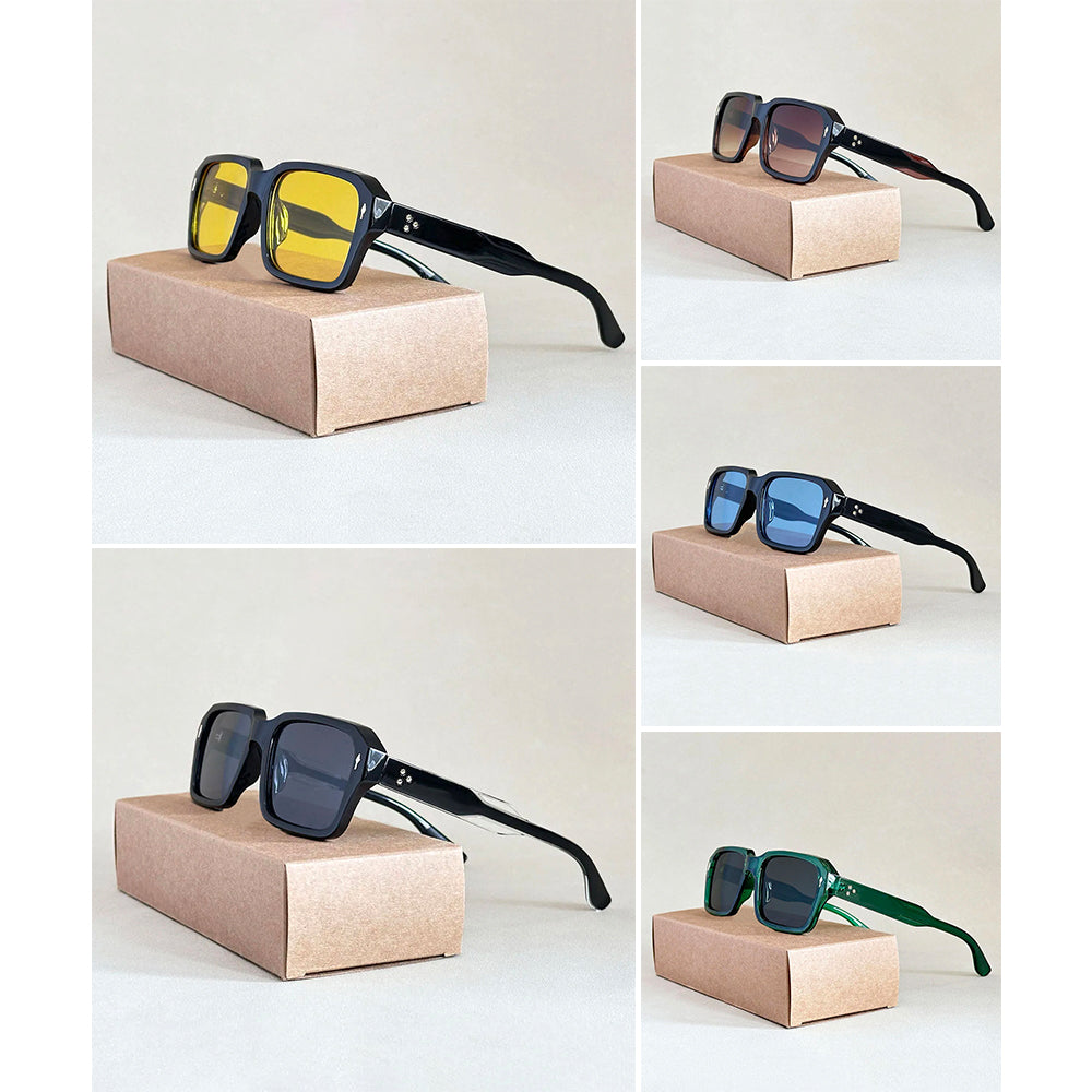 Unisex Solbriller Vintage Stil Med UV400 Beskyttelse 5