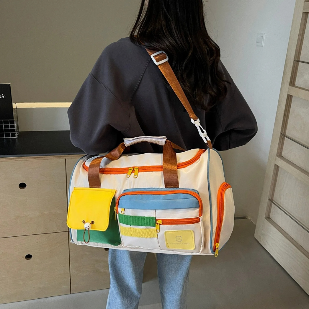 Unisex Sport Bag Fargeblokk Design 1