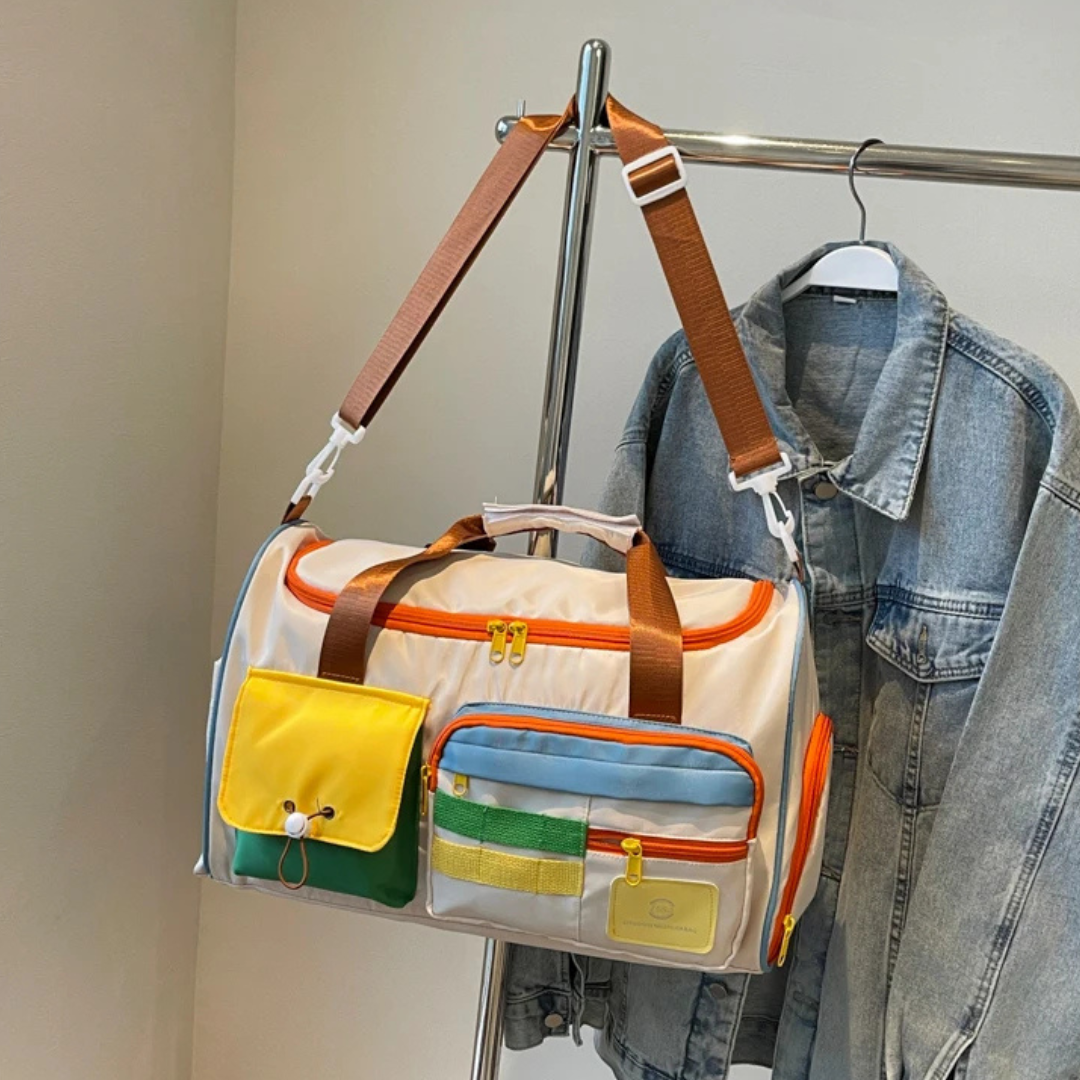 Unisex Sport Bag Fargeblokk Design 4