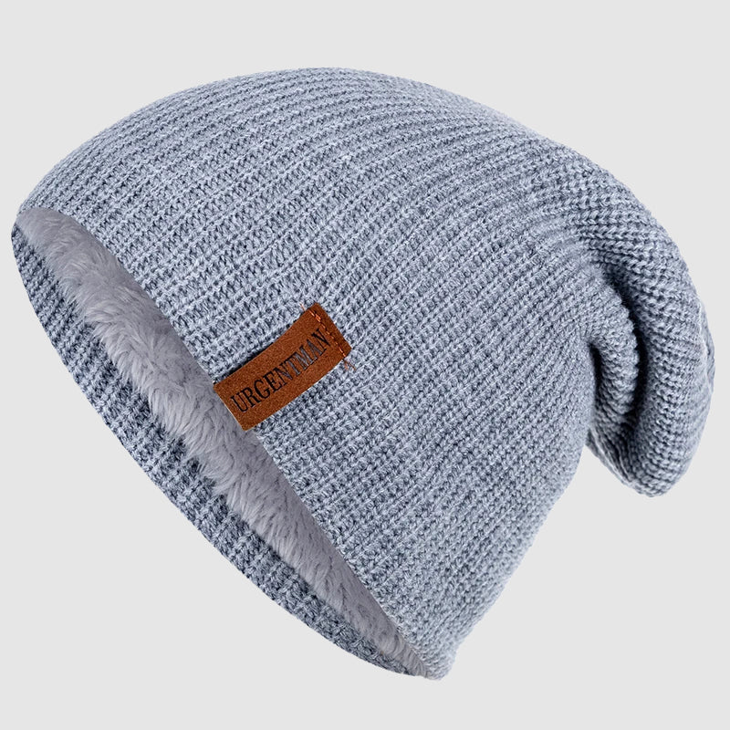 Unisex Strikket Lue med Fleecefôr 2