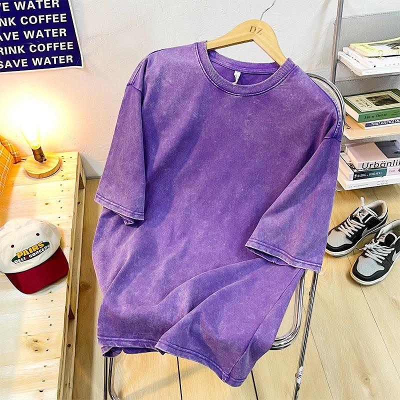 Unisex T-Skjorte Vintage Stil O-Hals 6