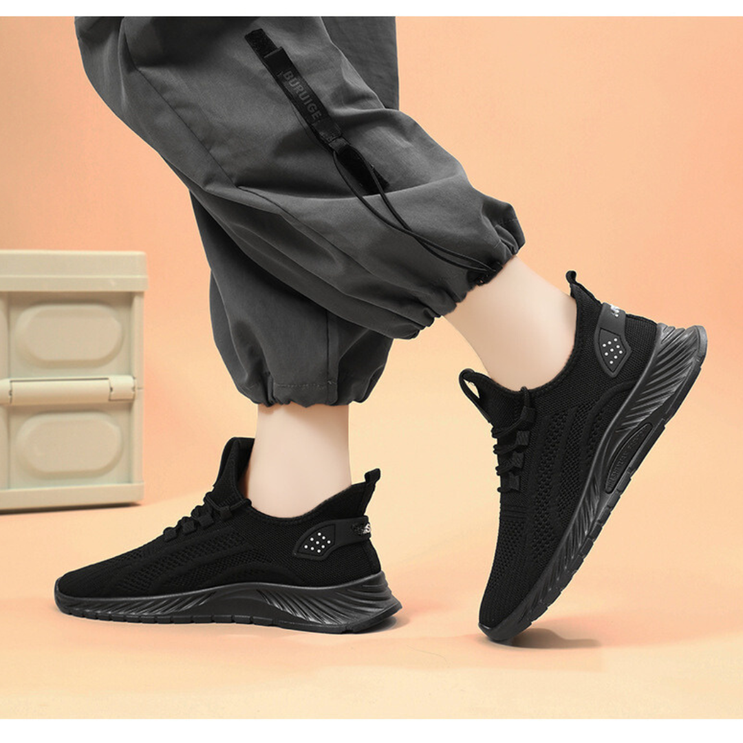 Pustende sko i strikket netting for kvinner