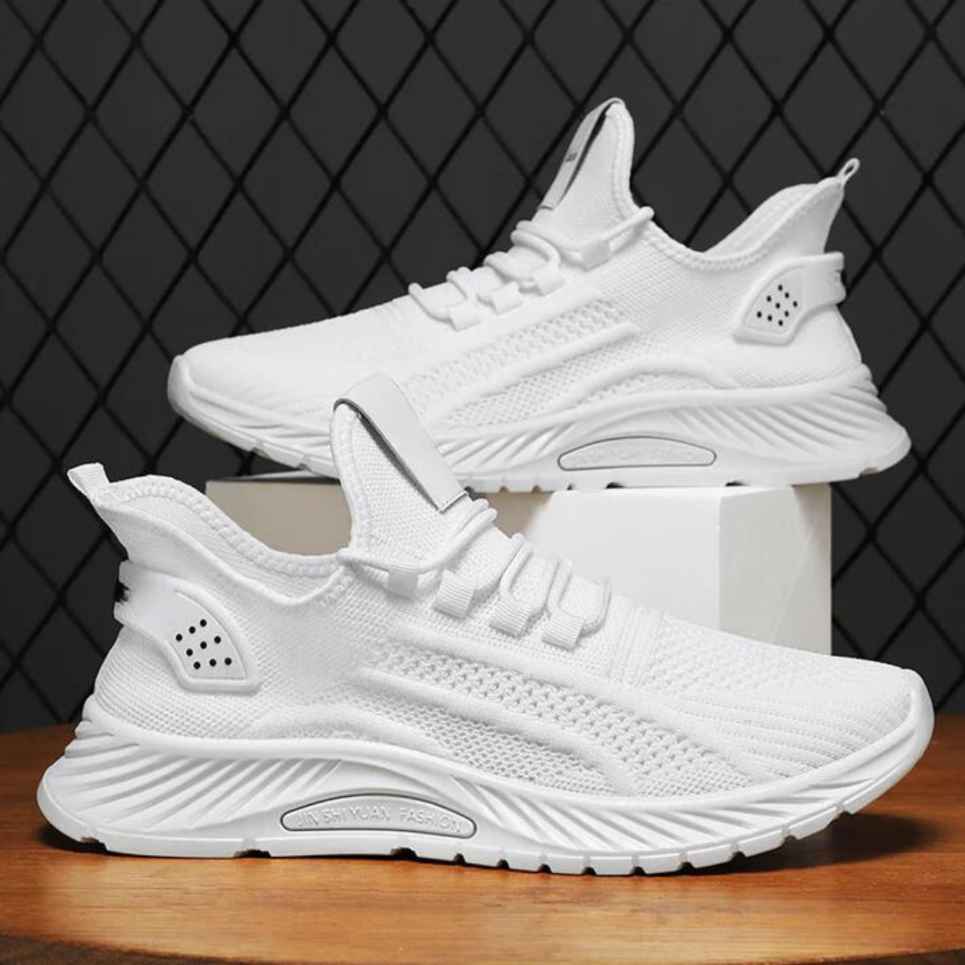 Pustende sko i strikket netting for kvinner