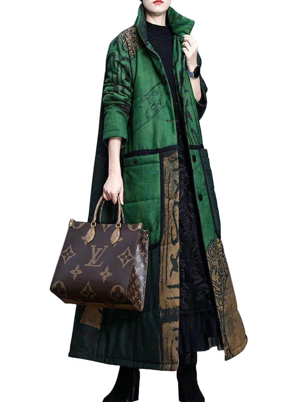 Vinter Parka med Ståkrage og Knapper for Damer 0