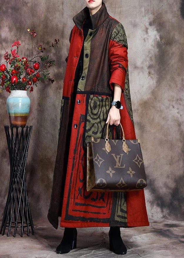 Vinter Parka med Ståkrage og Knapper for Damer 2