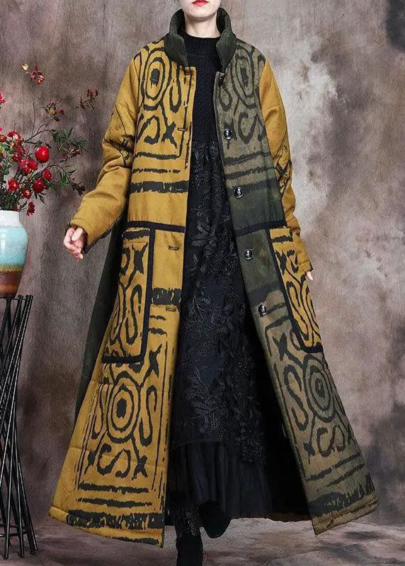 Vinter Parka med Ståkrage og Knapper for Damer 4