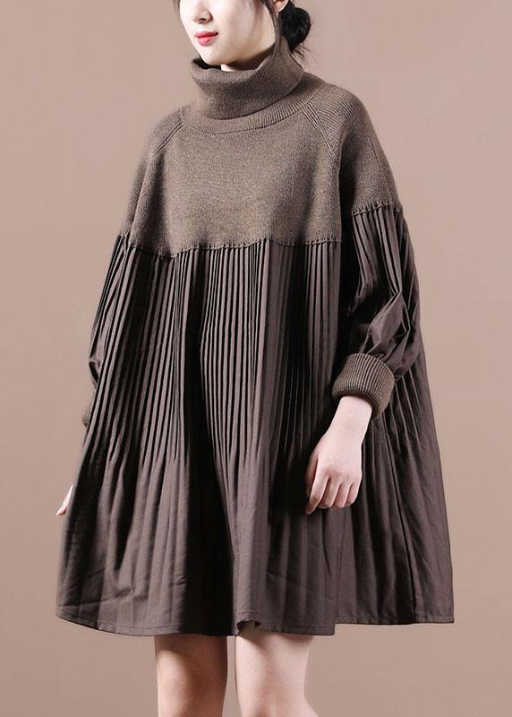Women's High Neck Vintage Dress 2