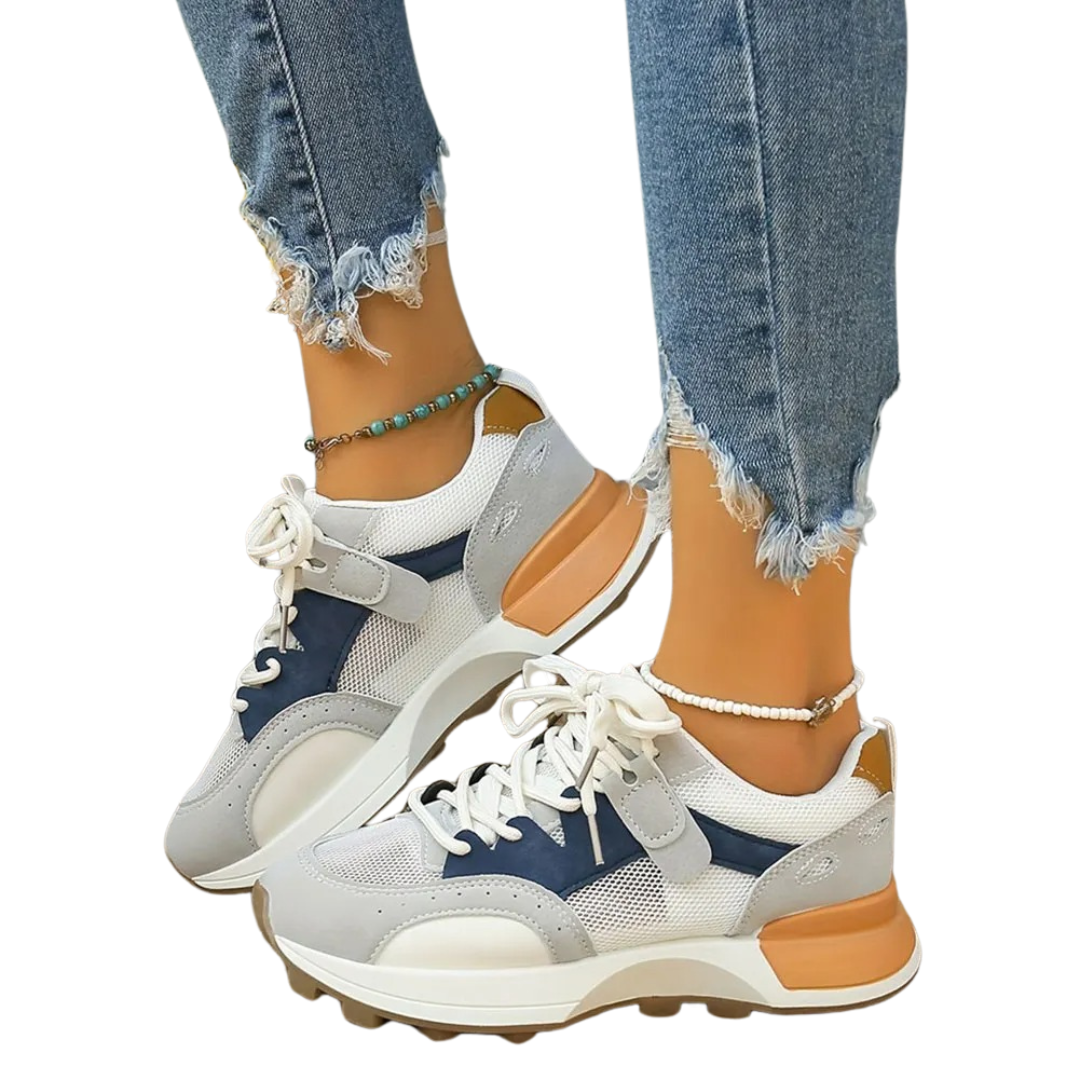 Pustende fargede joggesko for kvinner