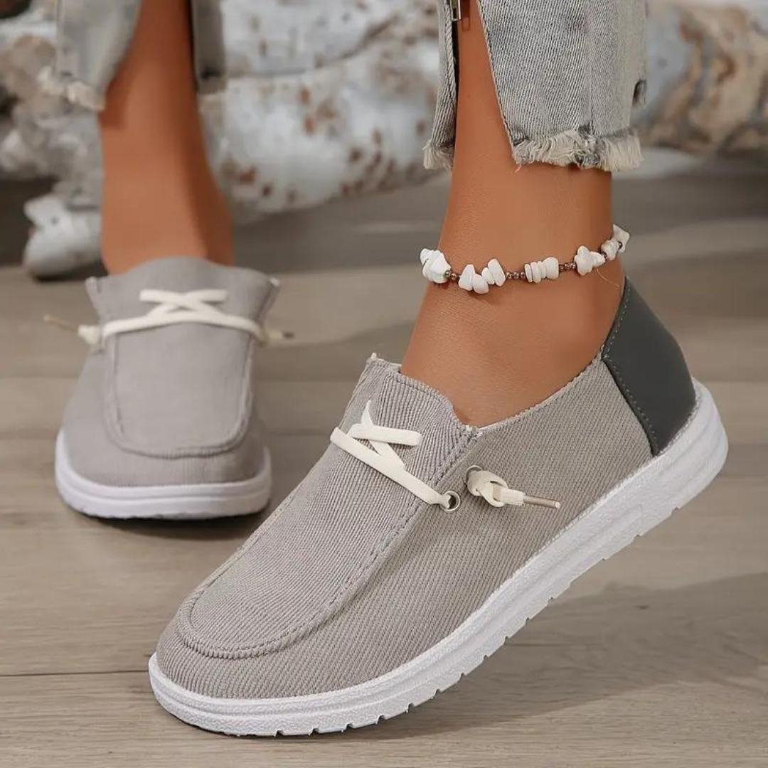 Pustende kordfløyelssko for kvinner