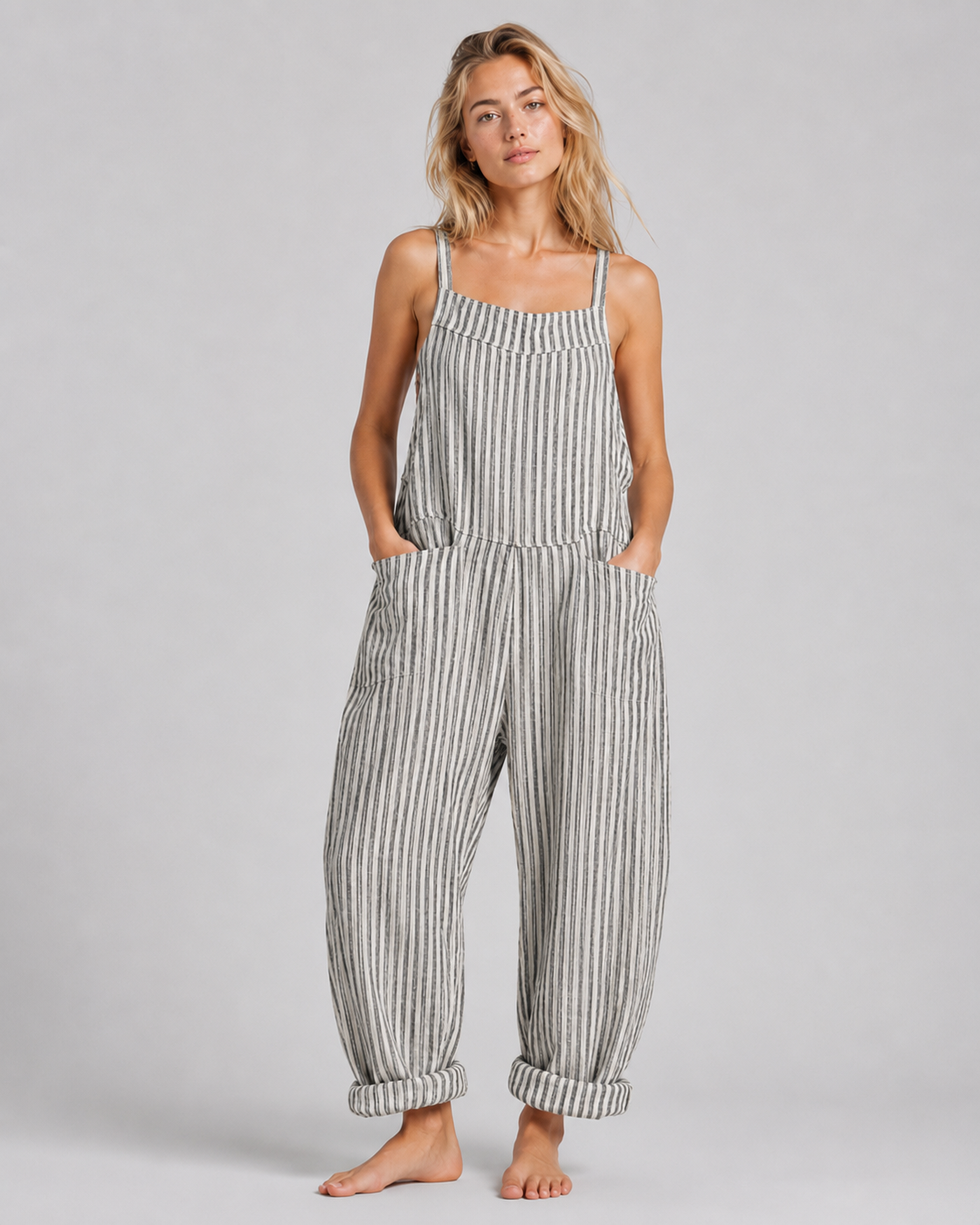 Damejumpsuit i baggy-stil