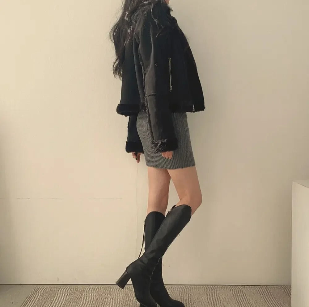 Damestrikk Slim Bodycon
