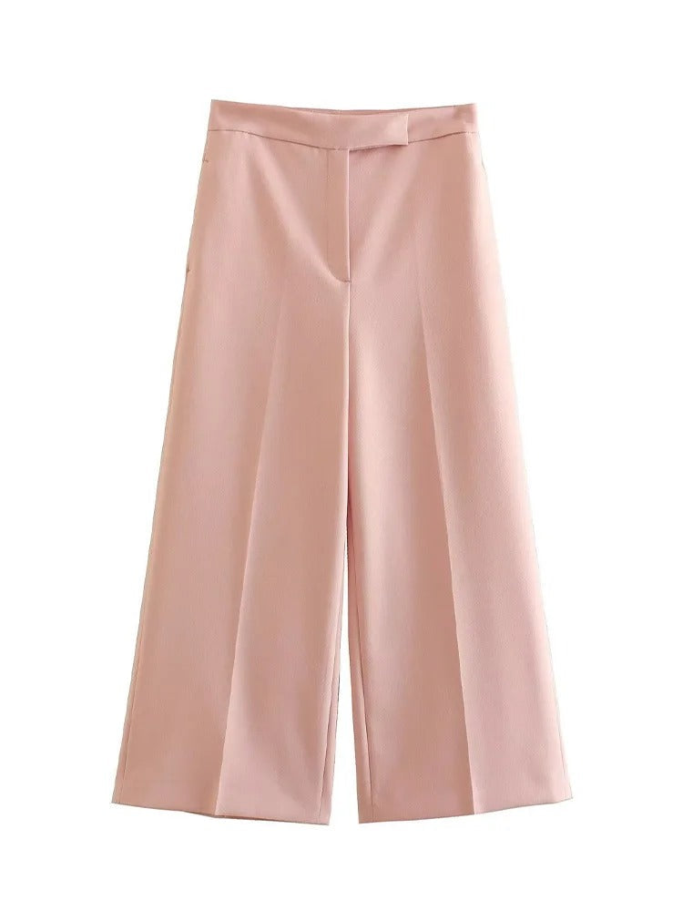 Trendy tanktopp for kvinner og elegante bukser med rette ben