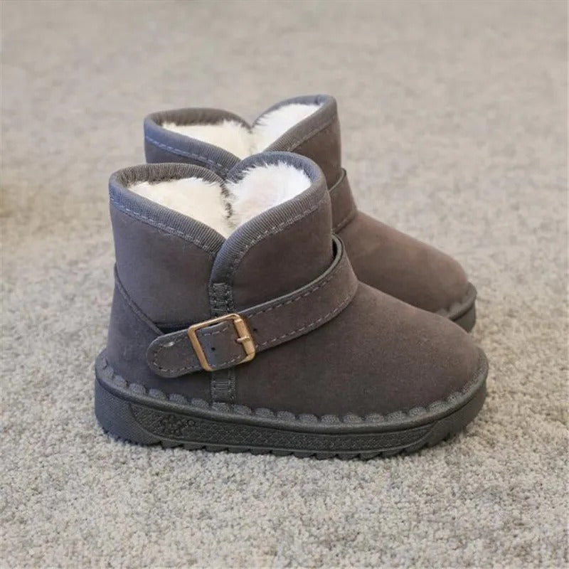 Snøstøvler i bomull til barn