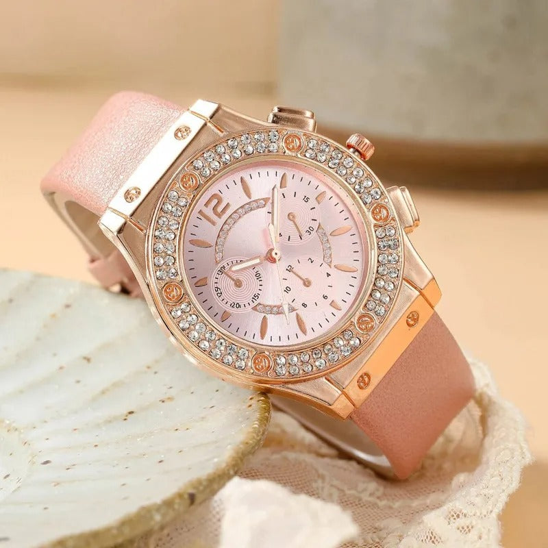 Luksus Rhinestone-klokke