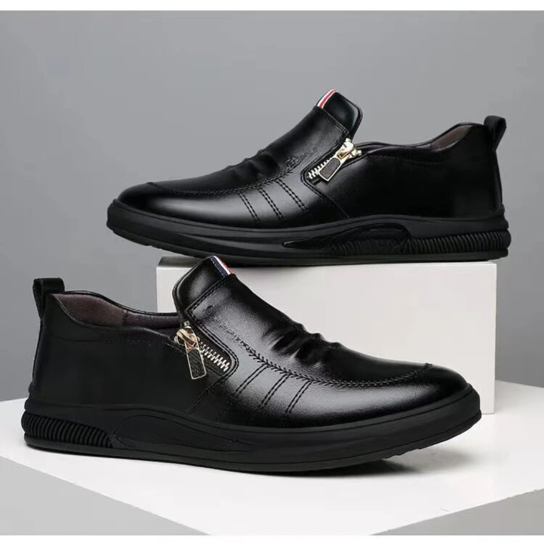Pustende slip-on-loafers for menn