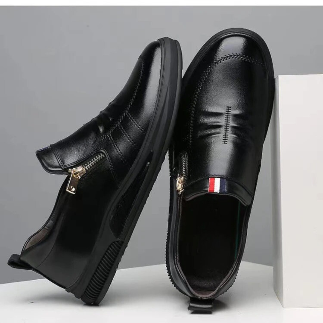 Pustende slip-on-loafers for menn