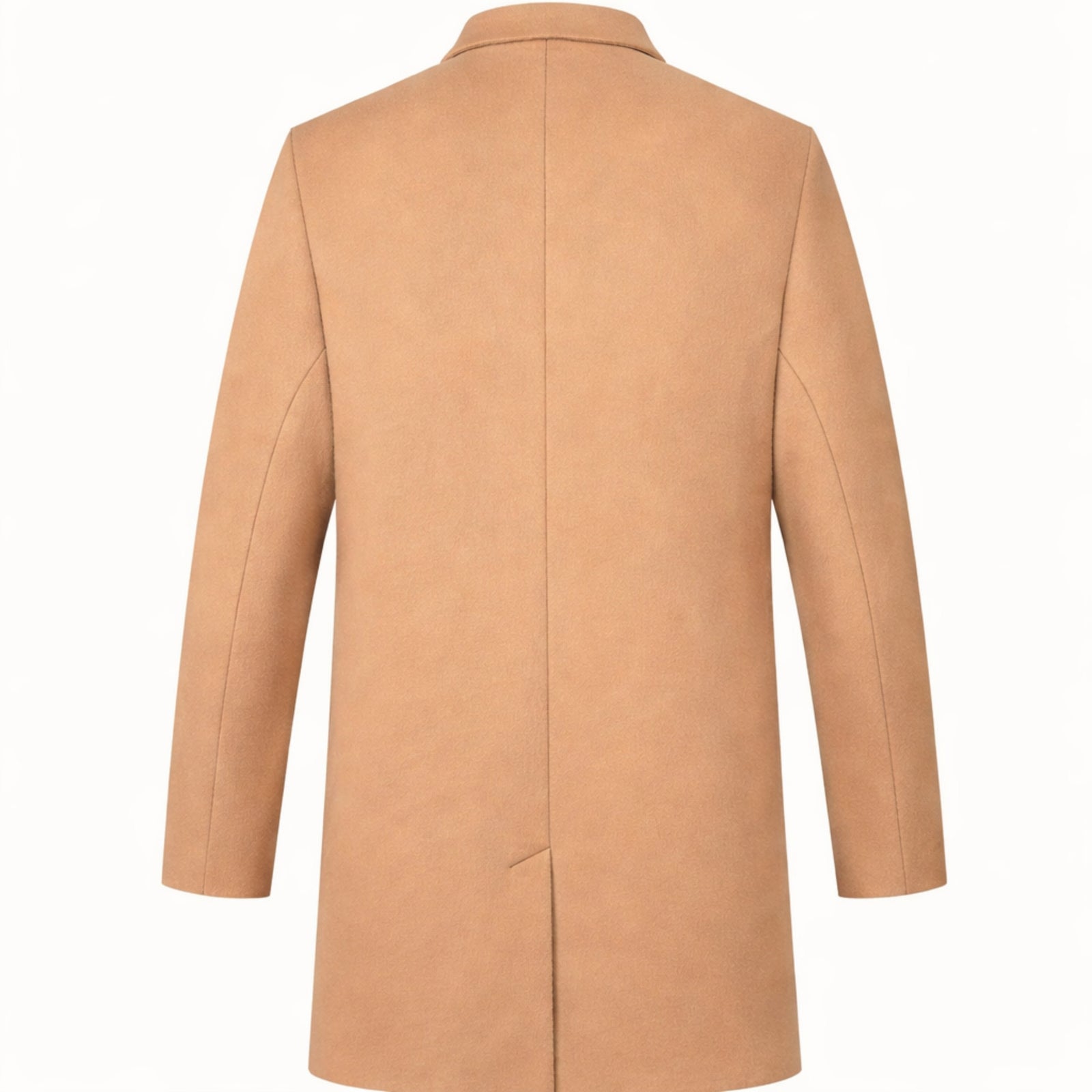 Menns Vinterjakke Med Enkelt Knappestolpe