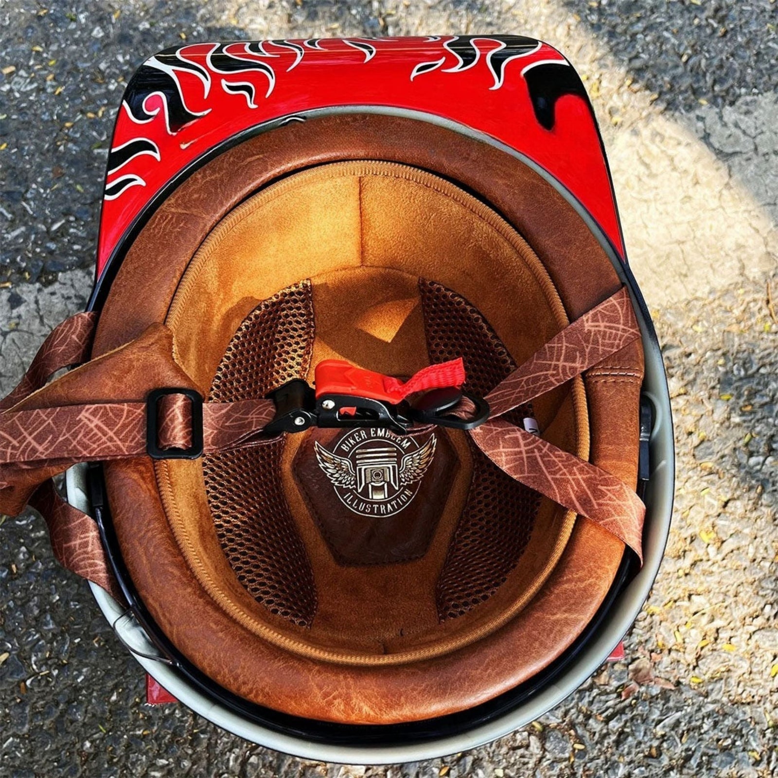 Motorsykkelhjelm i baseballcaps-stil med ECE- og DOT-godkjenning