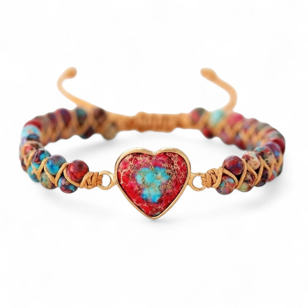 Passion Heart Flettet Armbånd