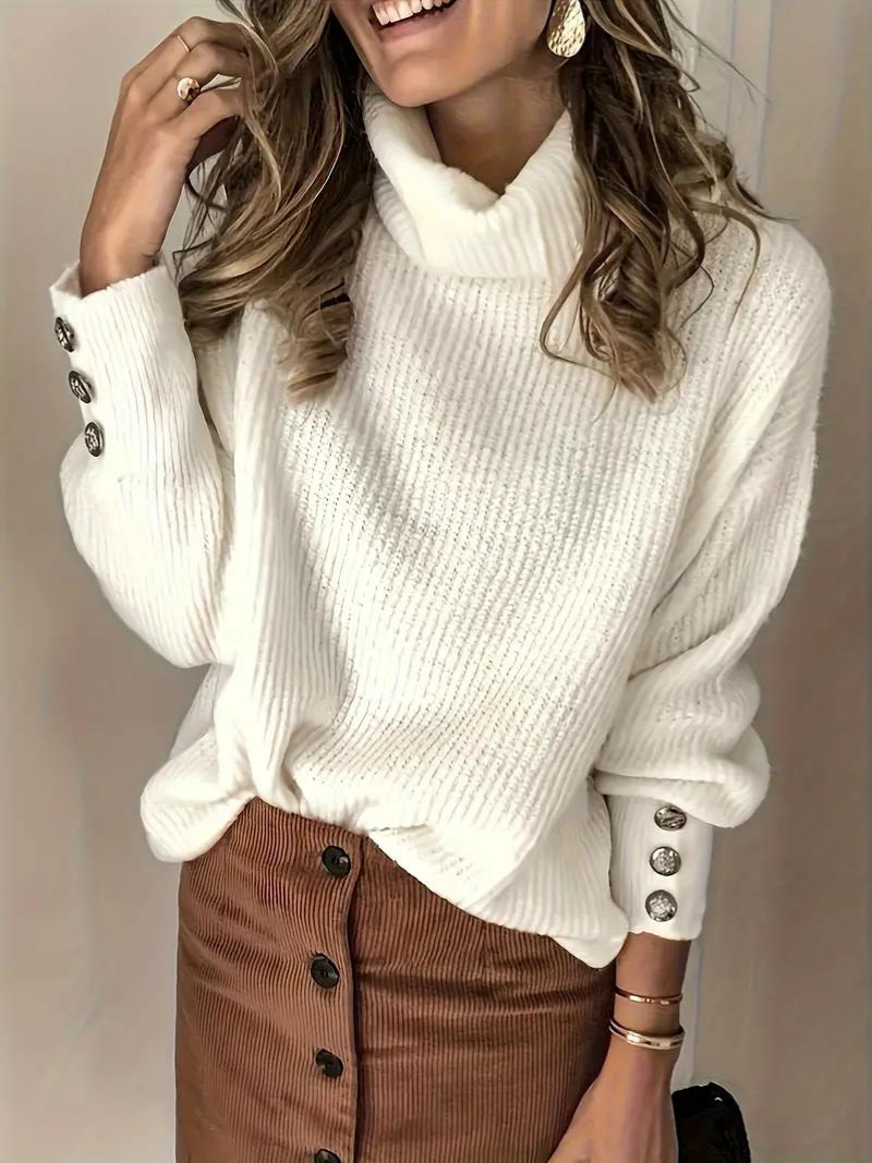 Vintage-rullehalsgenser for kvinner