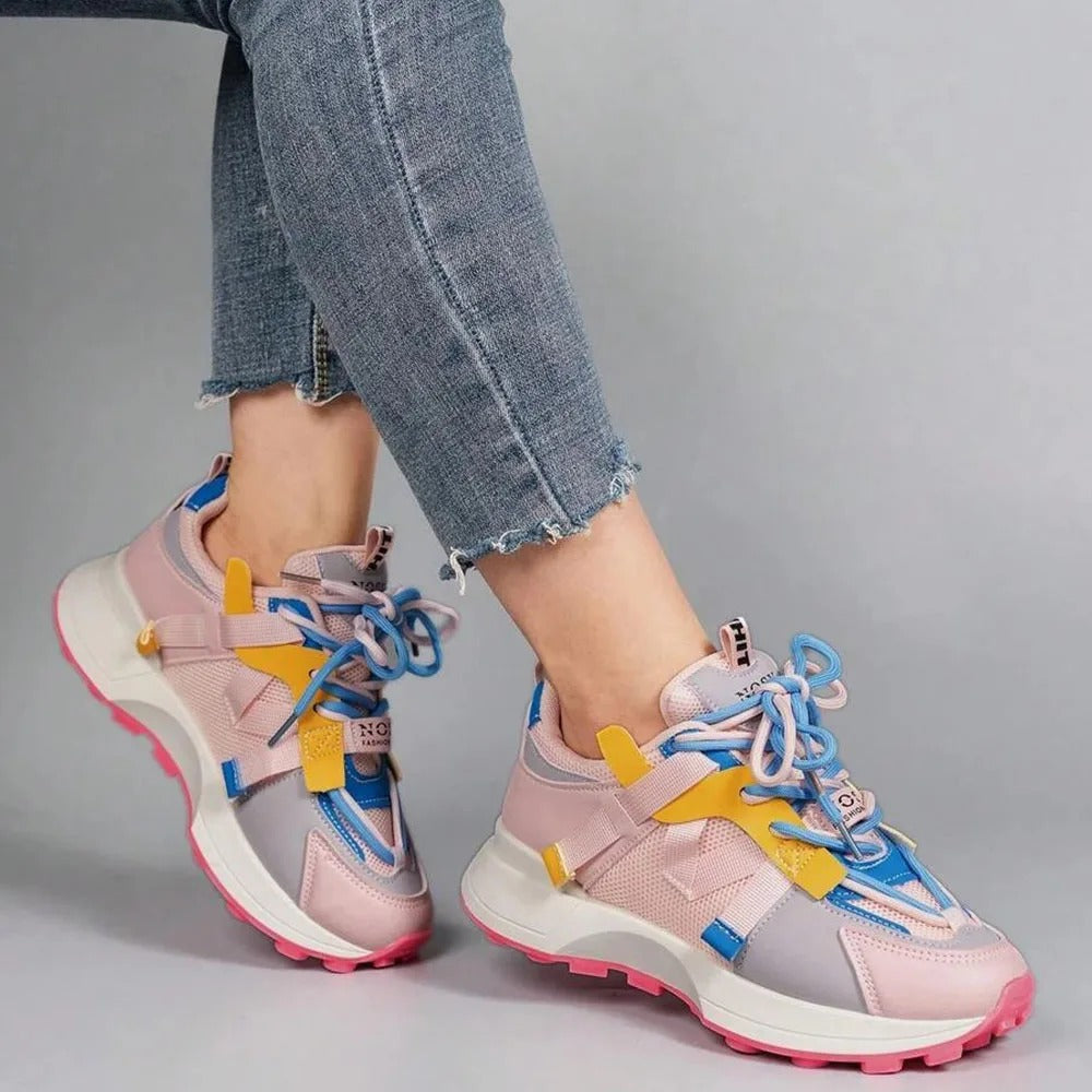Colorblock motesko for kvinner