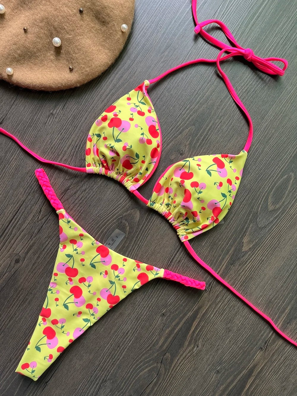 Bikinisett med høy midje for kvinner