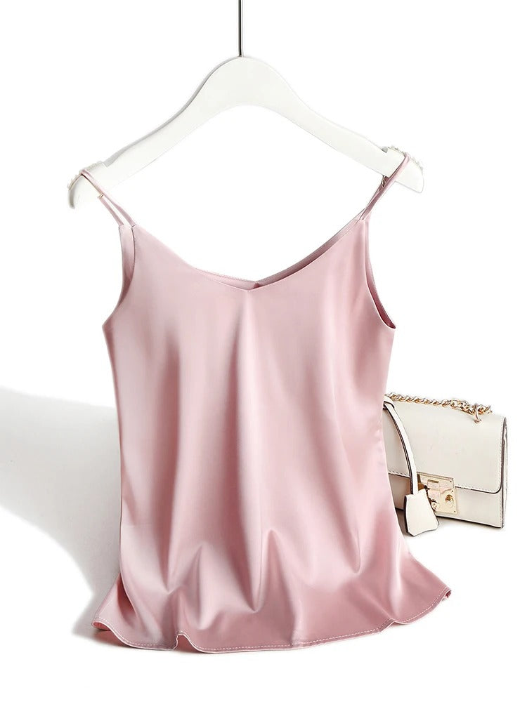 Dame Polyestersateng Tank-tops