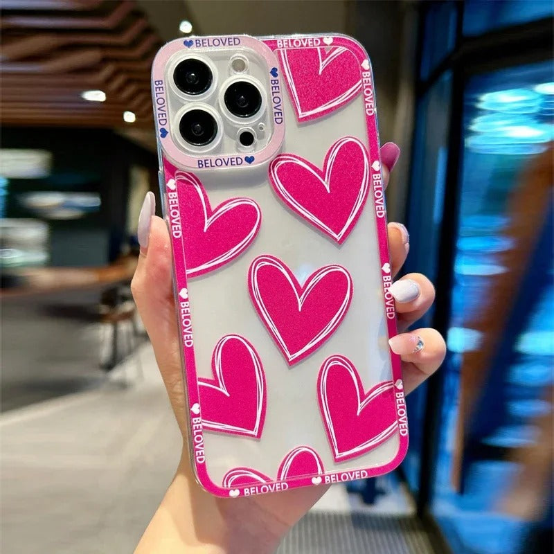 Love Heart-teletui til iPhone