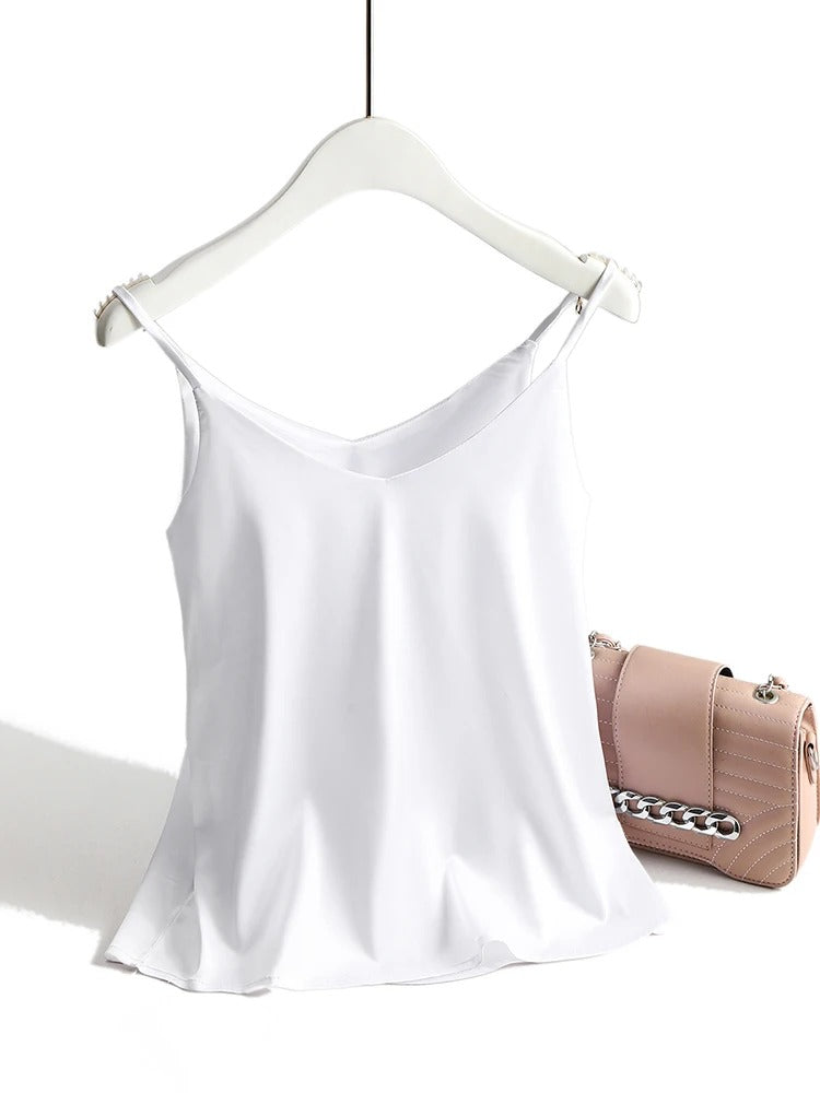 Dame Polyestersateng Tank-tops