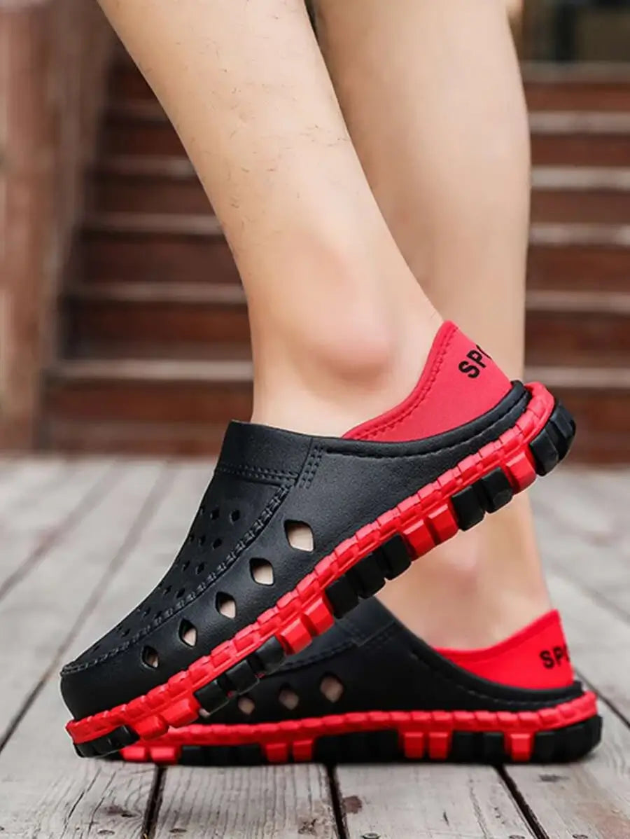 Komfortable tresko med lett hull