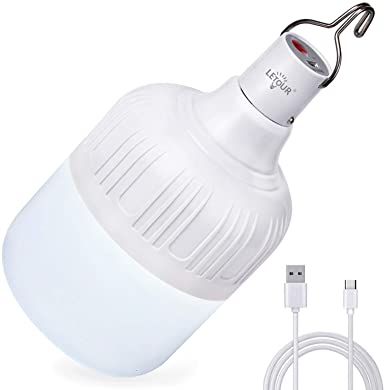 Oppladbar LED lyspære