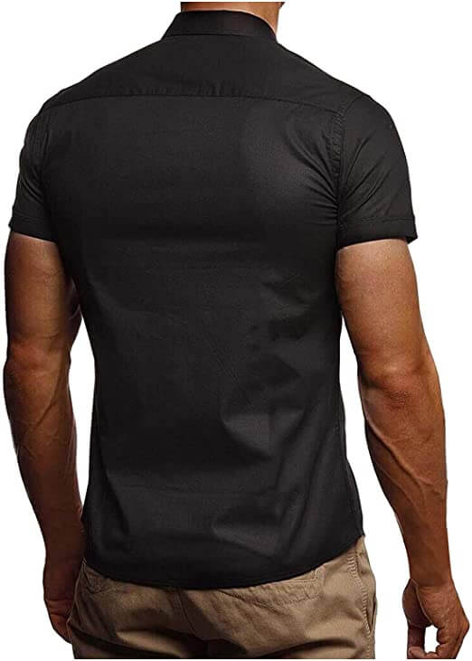 Poloskjorte med knapp for menn