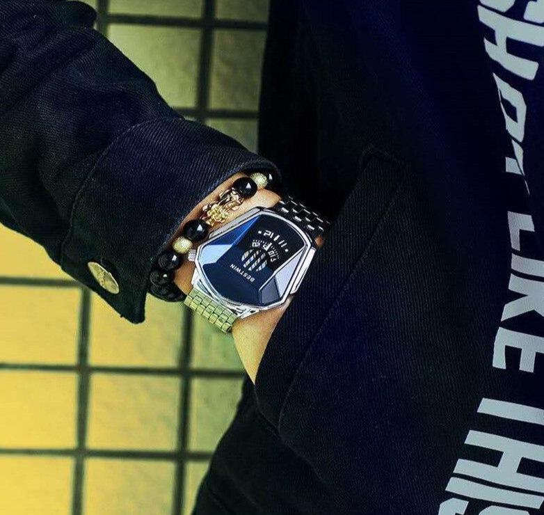 Diamantstil vanntett kvarts armbåndsur